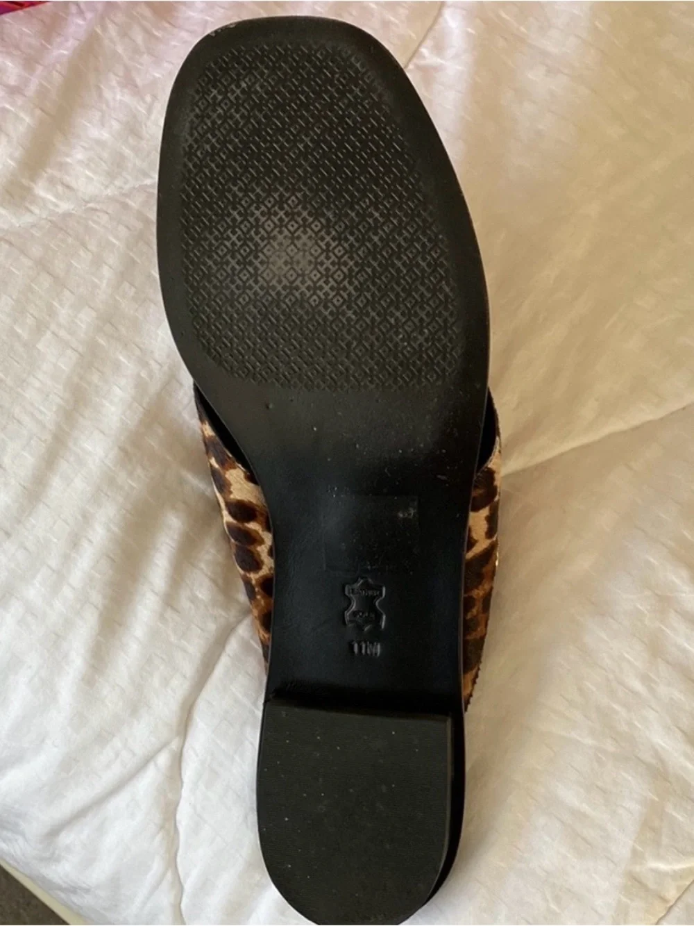Tory Burch Leopard-Print Haircalf Slide Mules - Brown/Black